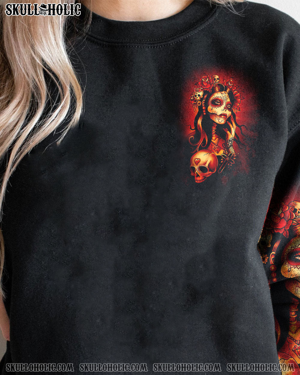 WARNING THIS TATTOOED GIRL SKULL ALL OVER PRINT – TLNZ2212222
