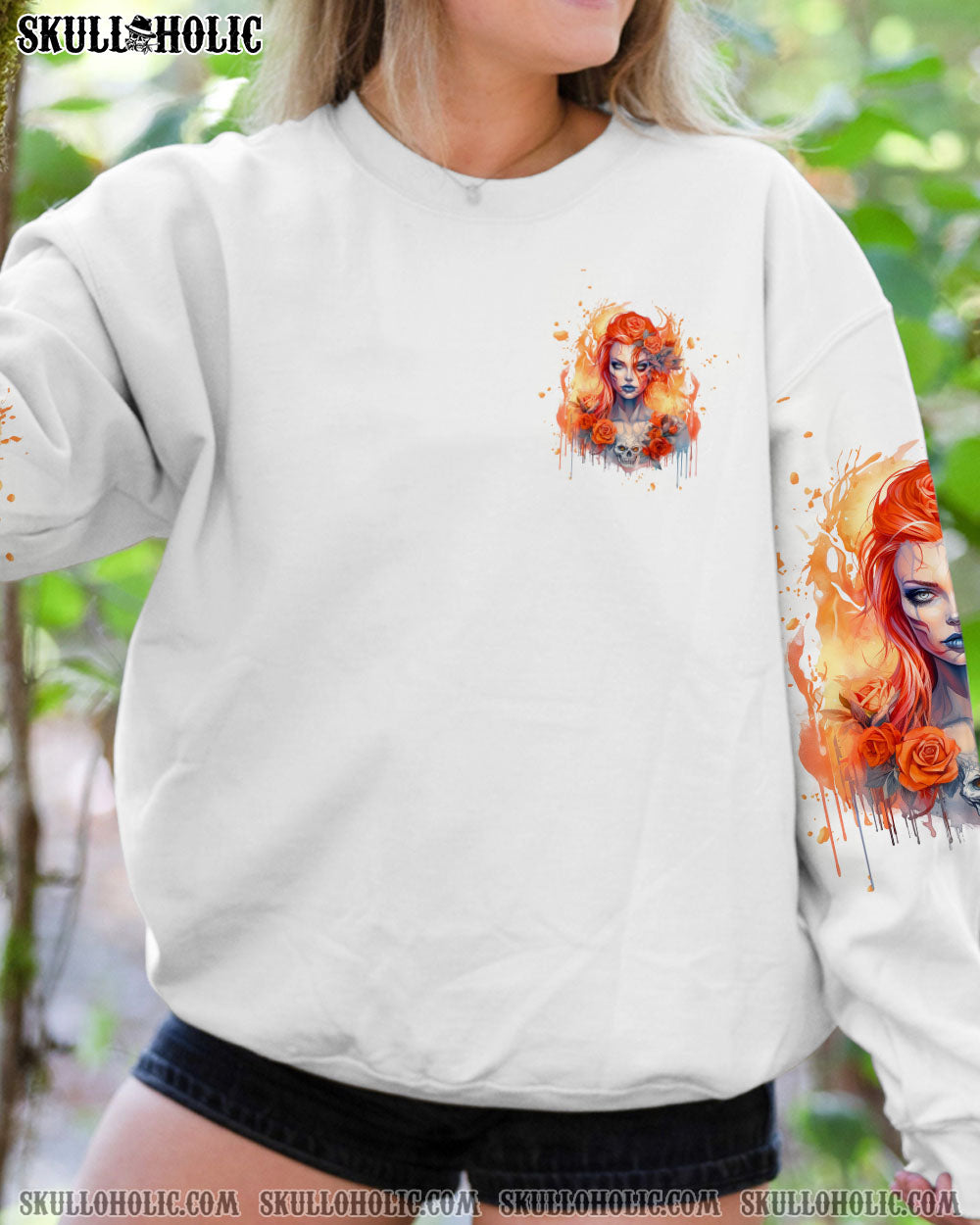 WARNING THIS TATTOOED GIRL SUGAR SKULL ALL OVER PRINT – TLTW2607234