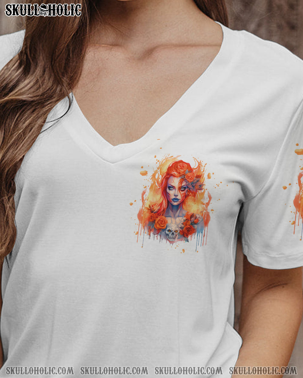 WARNING THIS TATTOOED GIRL SUGAR SKULL ALL OVER PRINT – TLTW2607234