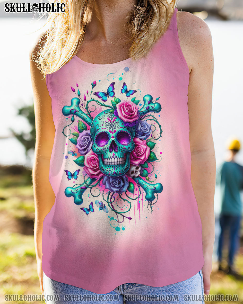 WARNING THIS TATTOOED GIRL SUGAR SKULL BONES ALL OVER PRINT – TLTR0111236