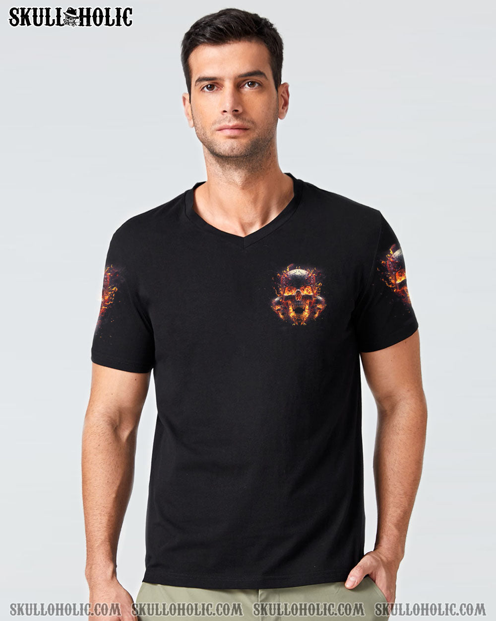 WHEN I WAS BORN FIRE SKULL ALL OVER PRINT – TLTM1102234