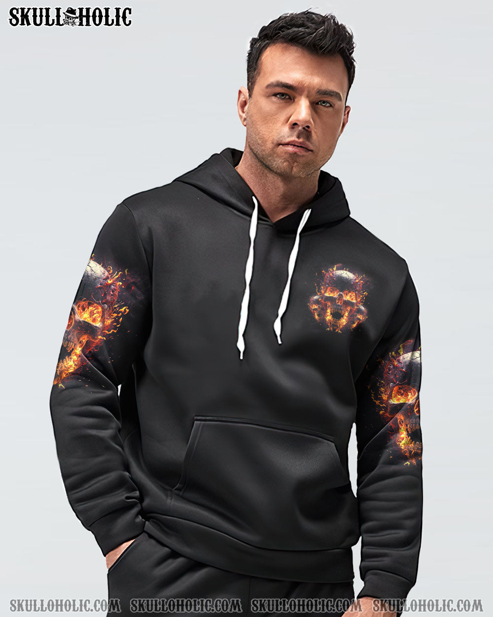 WHEN I WAS BORN FIRE SKULL ALL OVER PRINT – TLTM1102234