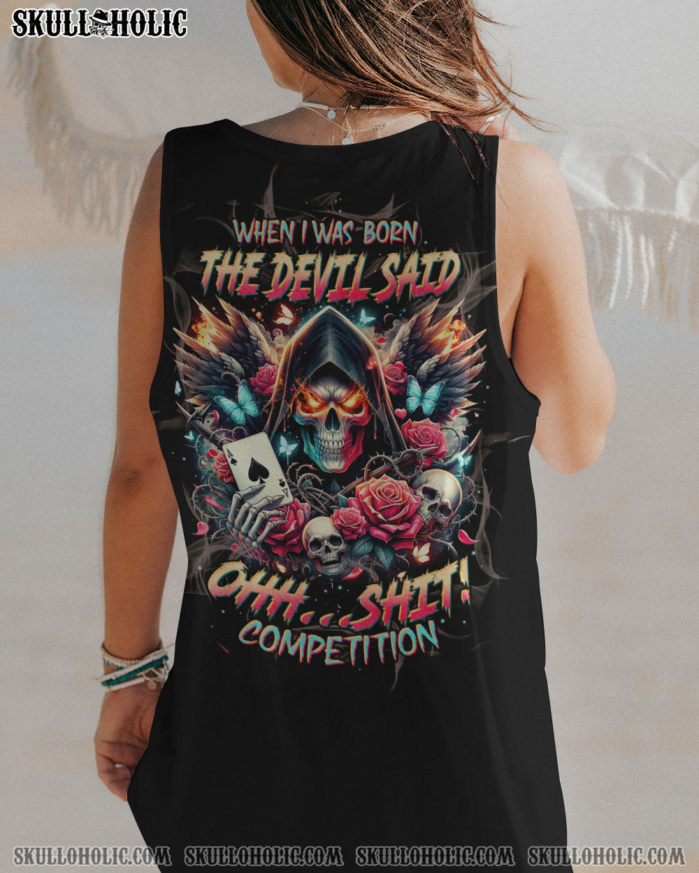 WHEN I WAS BORN SKULL REAPER ROSE ALL OVER PRINT – TLTW0102245