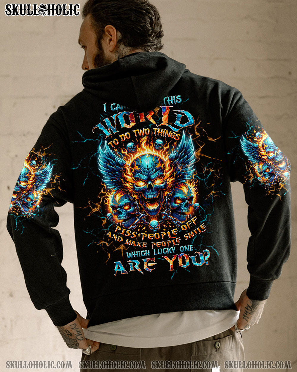 WHICH LUCKY ONE ARE YOU SKULL ALL OVER PRINT – TLTW2706241