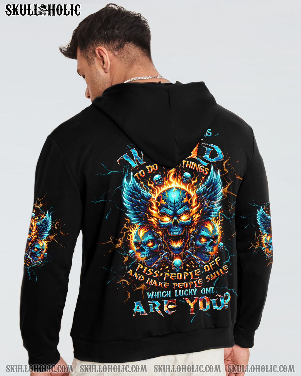 WHICH LUCKY ONE ARE YOU SKULL ALL OVER PRINT – TLTW2706241