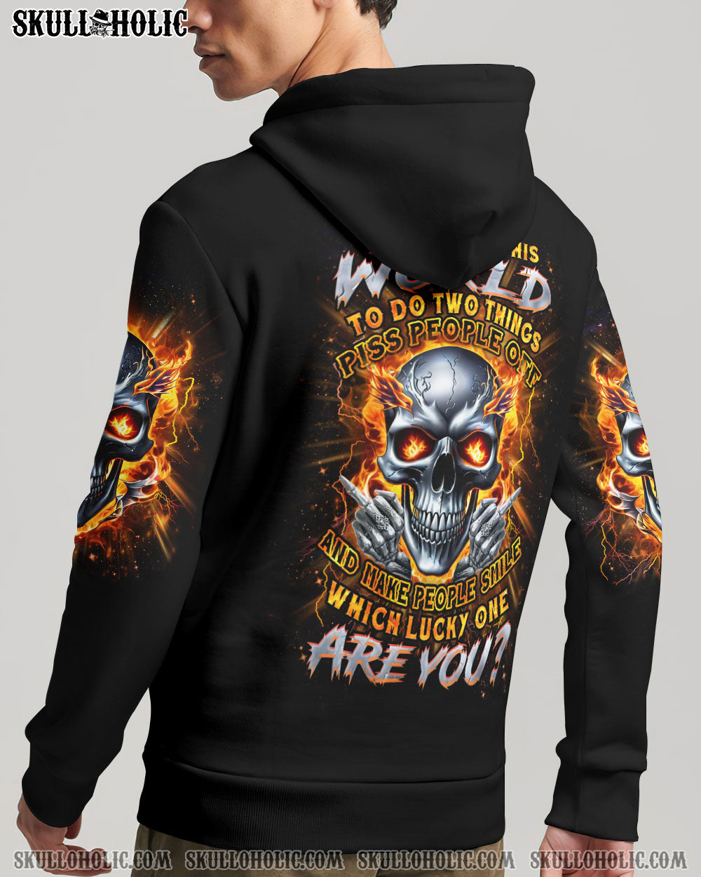 WHICH LUCKY ONE ARE YOU SKULL ALL OVER PRINT – YHHN2406242