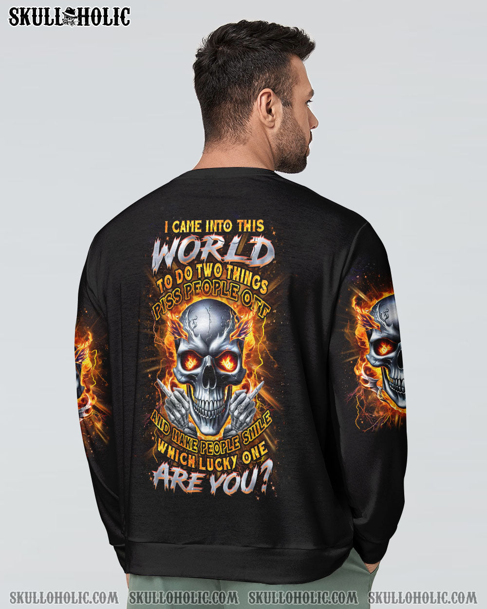 WHICH LUCKY ONE ARE YOU SKULL ALL OVER PRINT – YHHN2406242