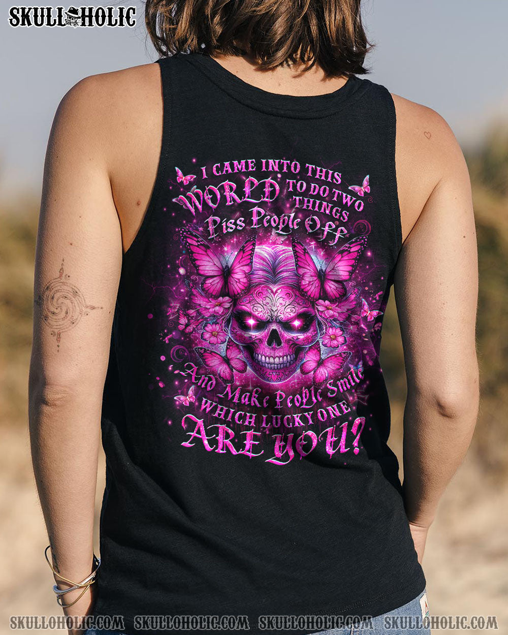 WHICH LUCKY ONE ARE YOU SKULL ALL OVER PRINT – YHLT1704243