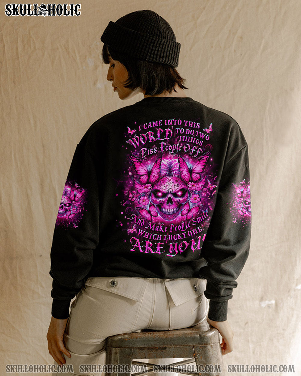 WHICH LUCKY ONE ARE YOU SKULL ALL OVER PRINT – YHLT1704243