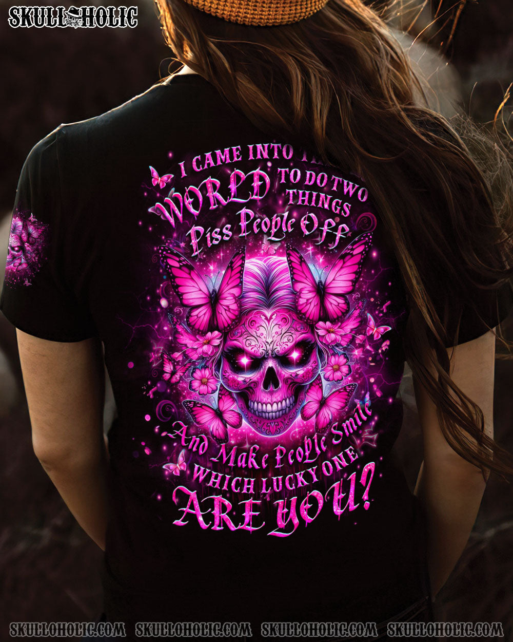 WHICH LUCKY ONE ARE YOU SKULL ALL OVER PRINT – YHLT1704243