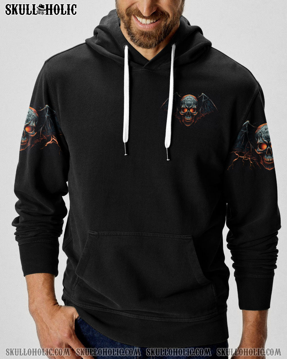 WHO NEEDS INNER DEMONS SKULL BAT ALL OVER PRINT – TLNZ0407233