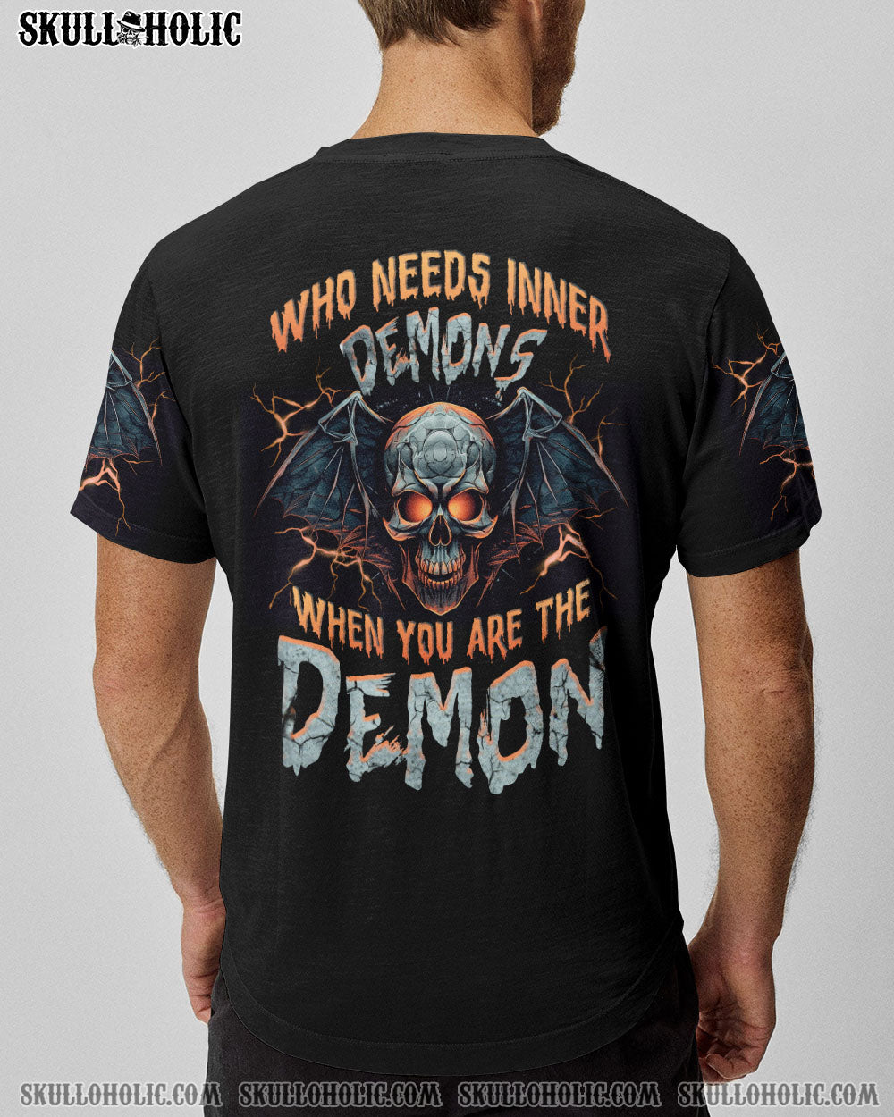 WHO NEEDS INNER DEMONS SKULL BAT ALL OVER PRINT – TLNZ0407233