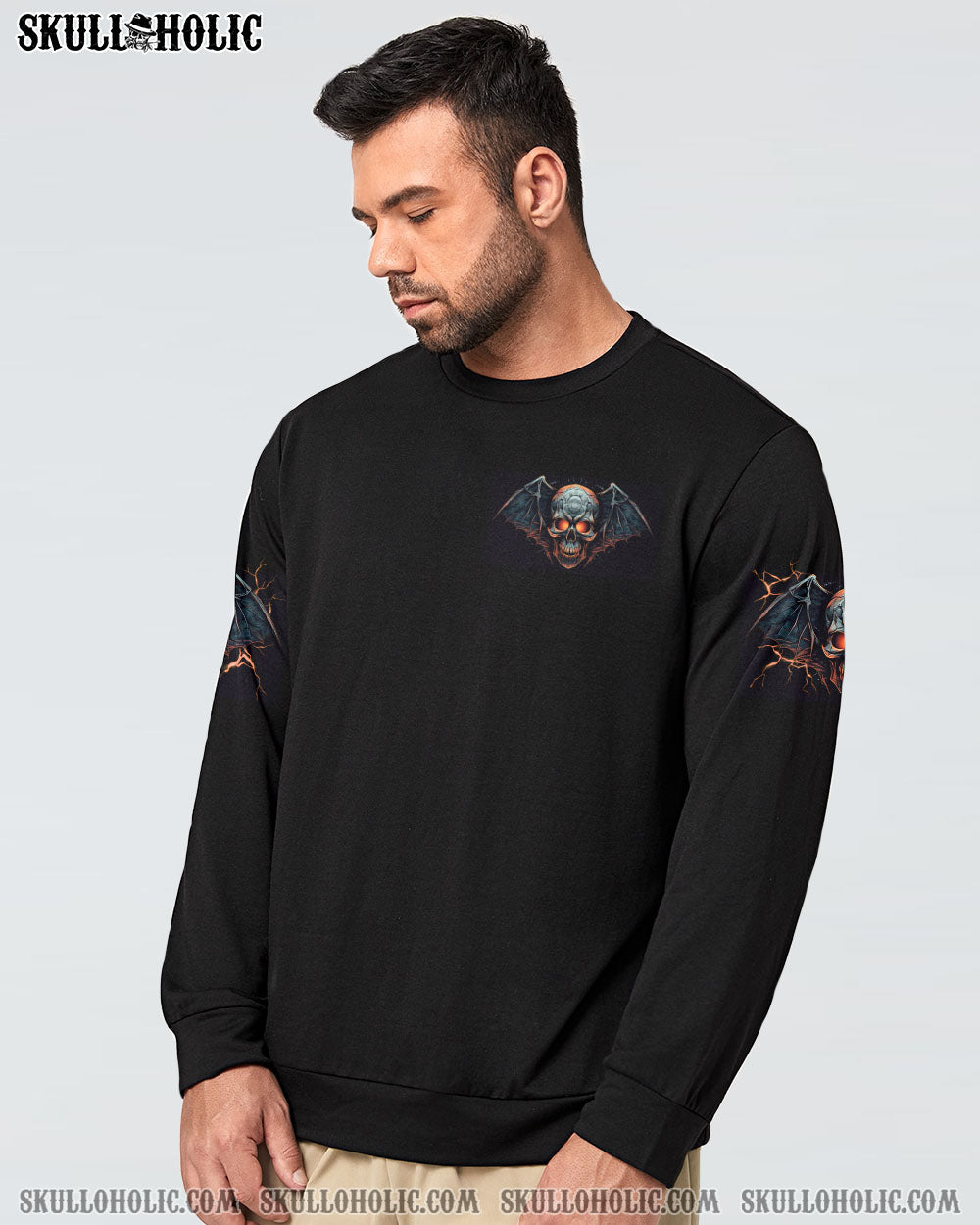 WHO NEEDS INNER DEMONS SKULL BAT ALL OVER PRINT – TLNZ0407233