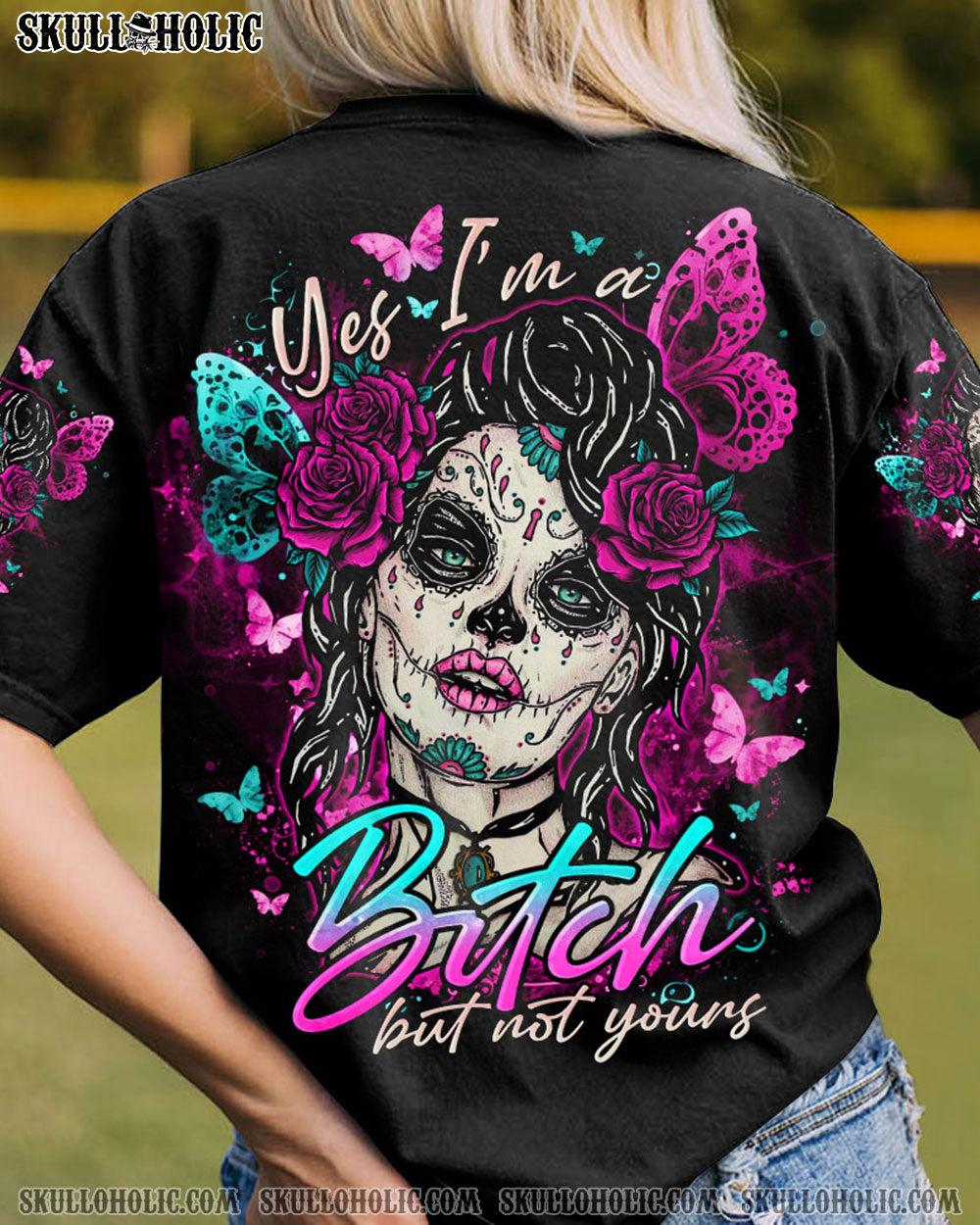 YES I'M A B BUT NOT YOURS ALL OVER PRINT - TLNO0804231