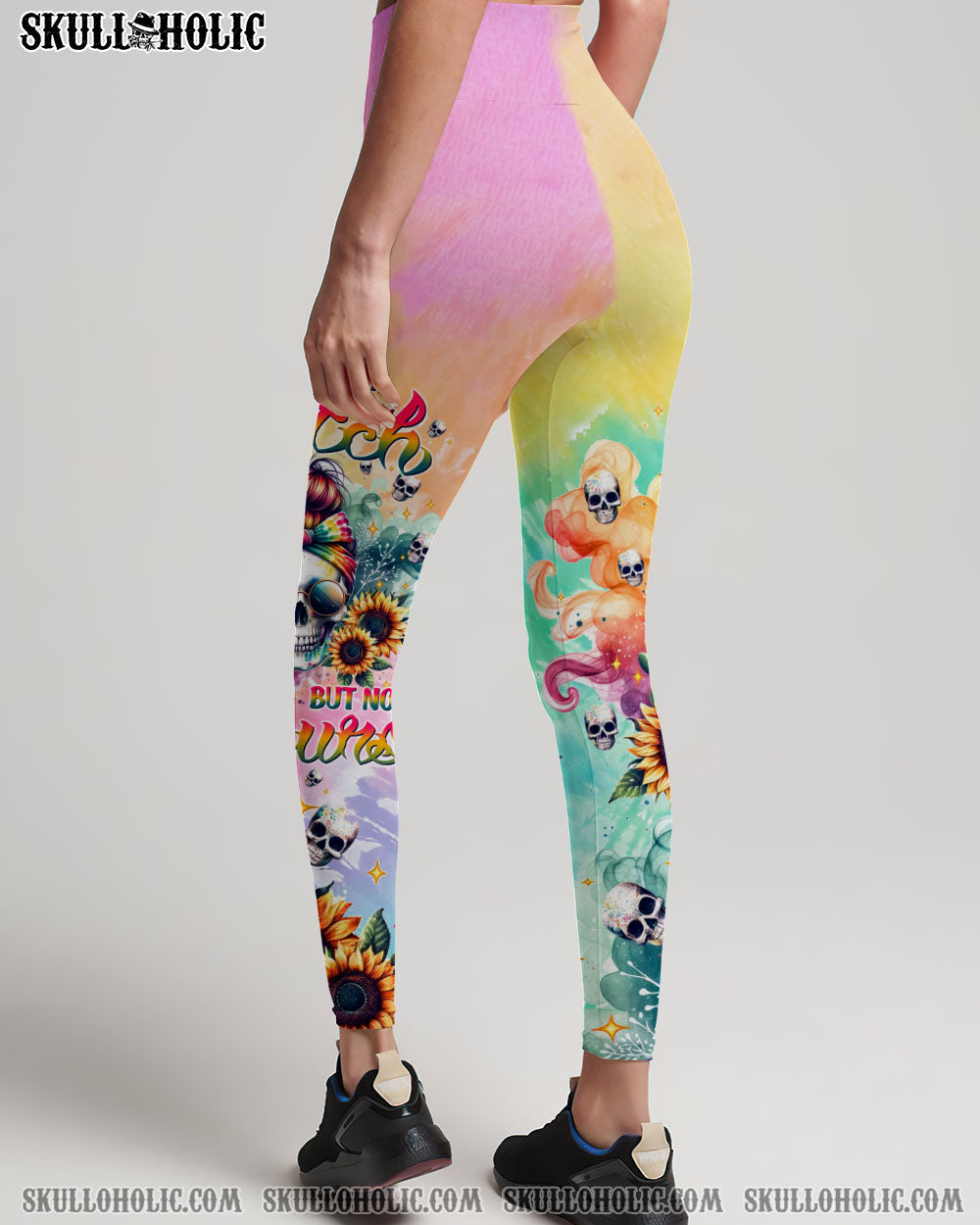 YES I’M A B BUT NOT YOURS MESSY BUN TIE DYE ALL OVER PRINT – TLTW1011233