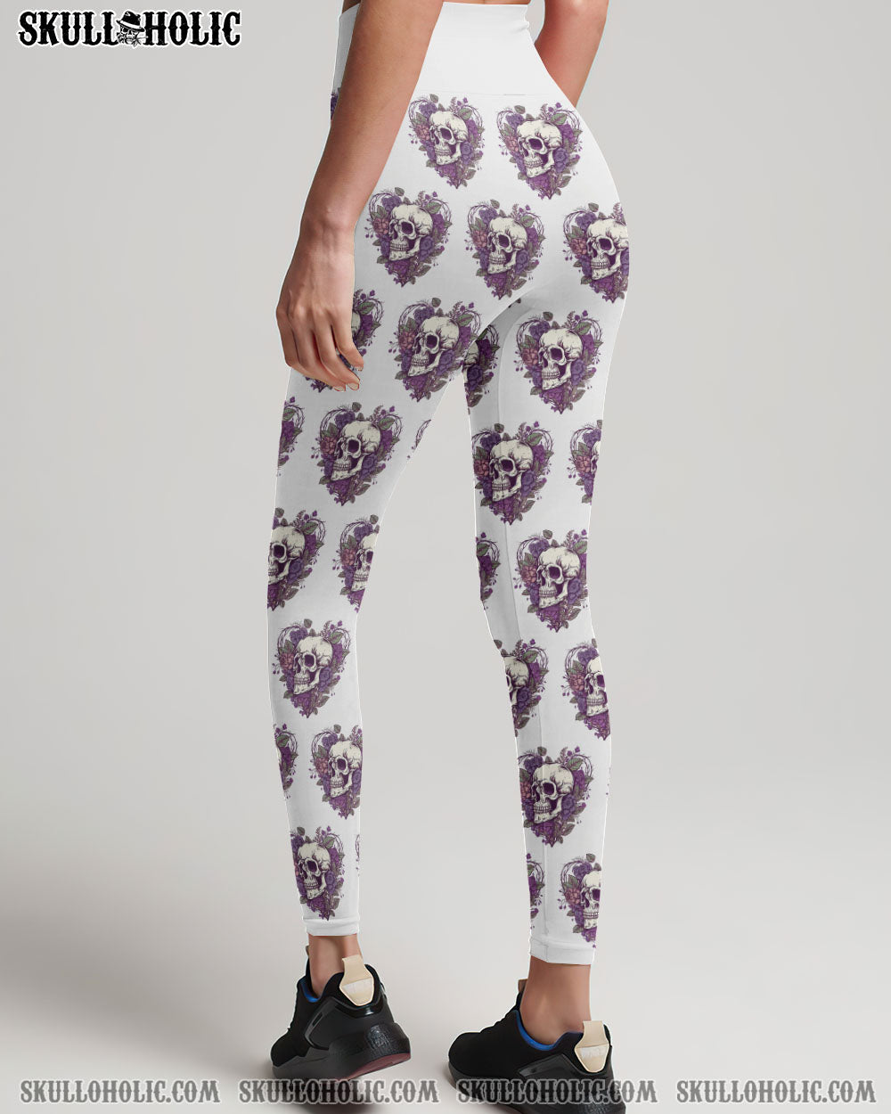YES I’M A B BUT NOT YOURS PURPLE FLOWER SKULL ALL OVER PRINT – TLNZ0803231