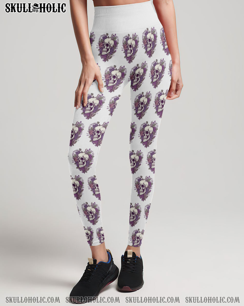 YES I’M A B BUT NOT YOURS PURPLE FLOWER SKULL ALL OVER PRINT – TLNZ0803231