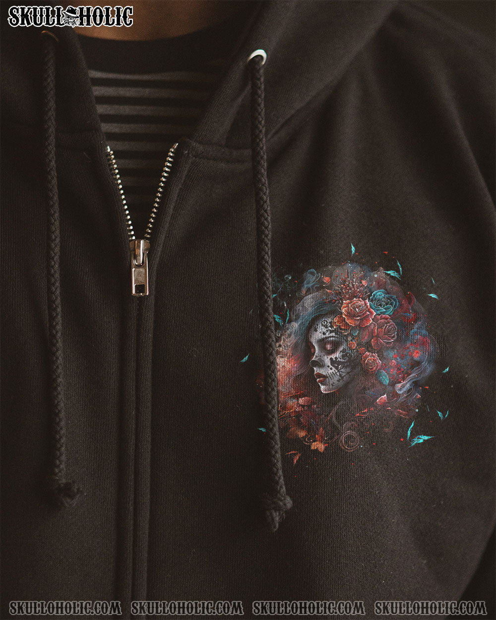 YES I’M A B BUT NOT YOURS ROSE SKULL GIRL ALL OVER PRINT – TLTW1402234