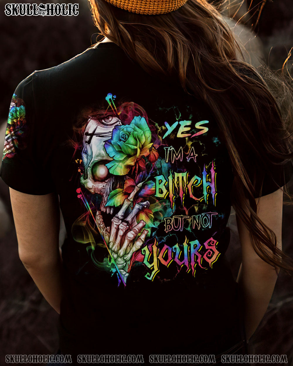 YES I’M A B BUT NOT YOURS SKULL ALL OVER PRINT – TLTR0903231