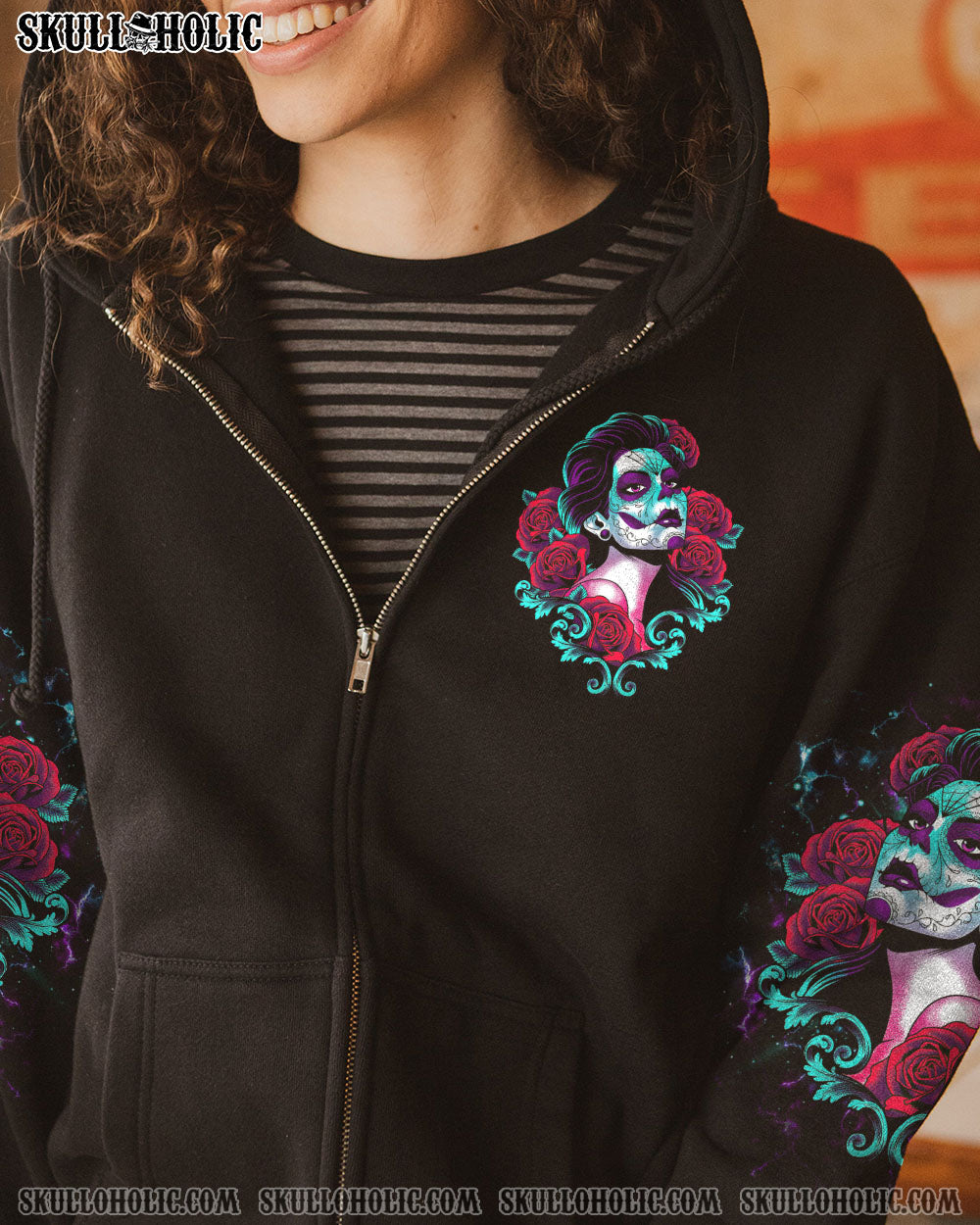 YES I’M A B BUT NOT YOURS SUGAR SKULL ALL OVER PRINT – TLTR0304232