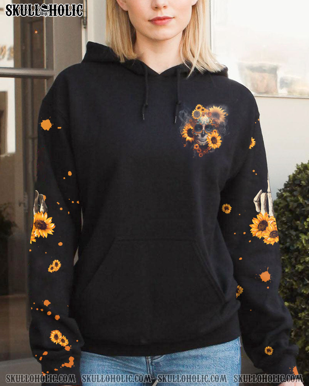 YES I’M A B BUT NOT YOURS SUGAR SKULL SUNFLOWER ALL OVER PRINT – TLNZ0303231