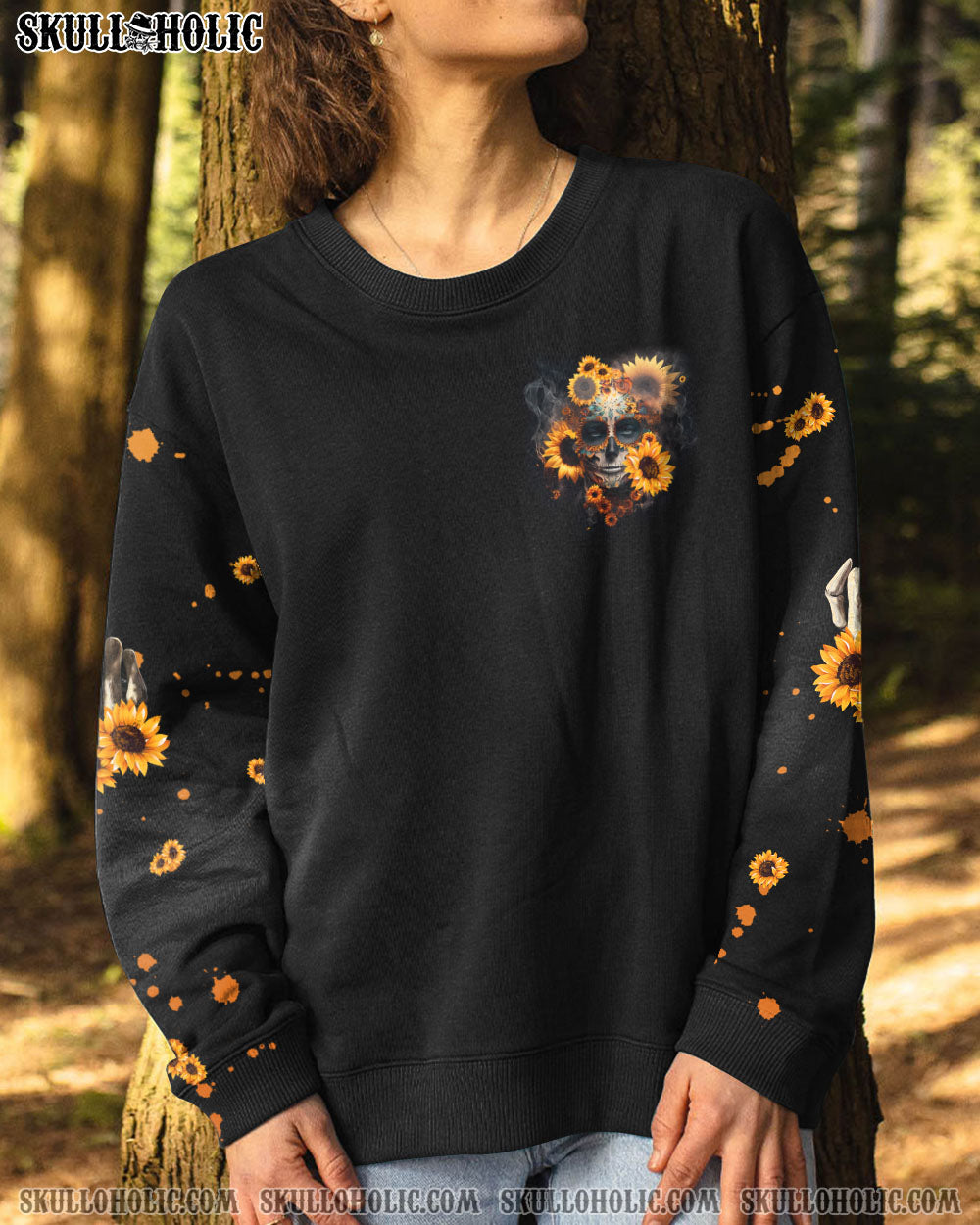 YES I’M A B BUT NOT YOURS SUGAR SKULL SUNFLOWER ALL OVER PRINT – TLNZ0303231