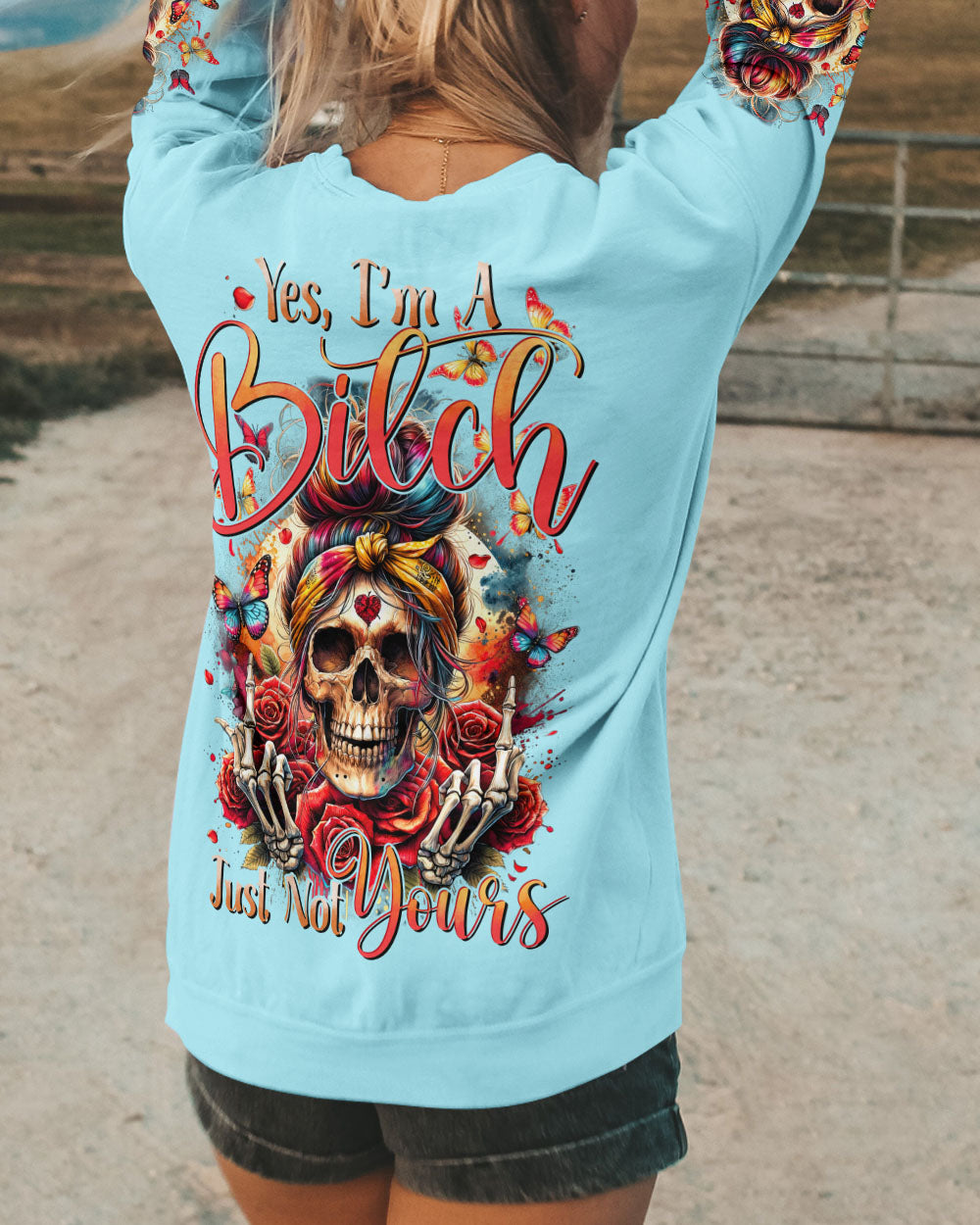 YES I’M A B JUST NOT YOURS ALL OVER PRINT – TYTD1204245