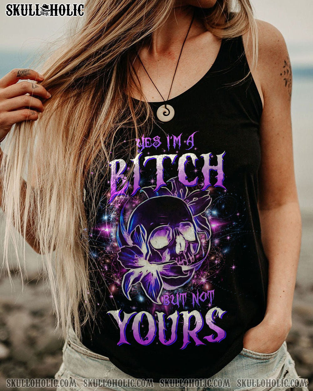 YES I’M A B LILY SKULL ALL OVER PRINT – TLTW3001234