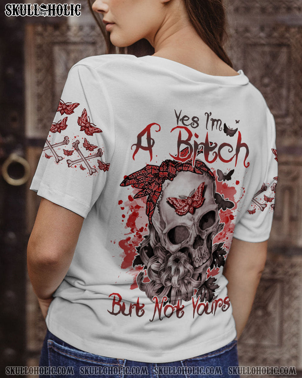 YES I’M A B SKULL TATTOOED ALL OVER PRINT – TLNO3101232