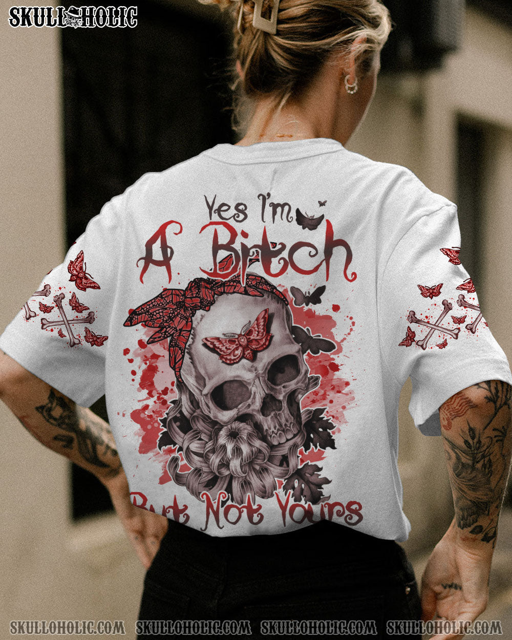 YES I’M A B SKULL TATTOOED ALL OVER PRINT – TLNO3101232