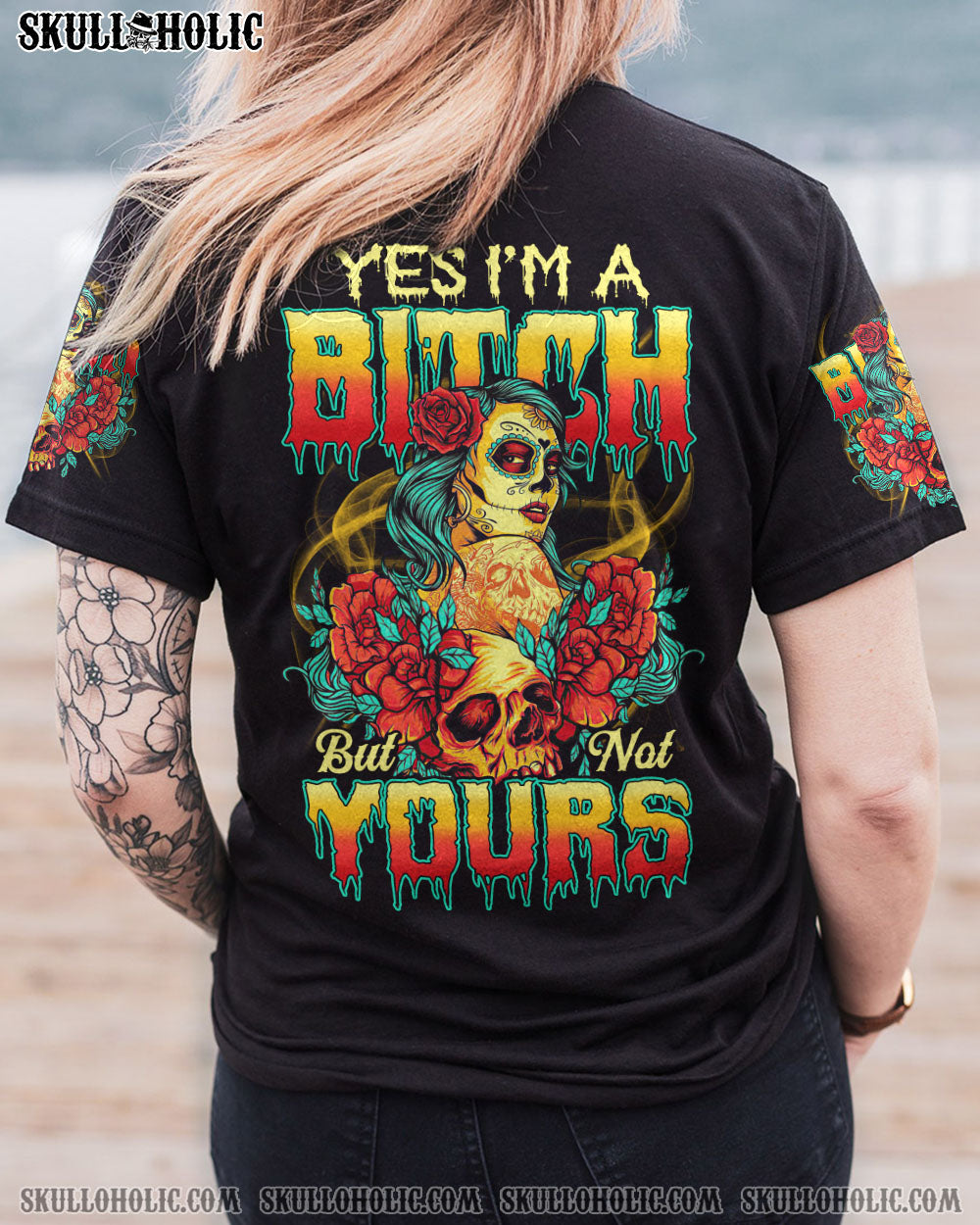YES I’M A B SUGAR SKULL GIRL ALL OVER PRINT – TLTY1412223
