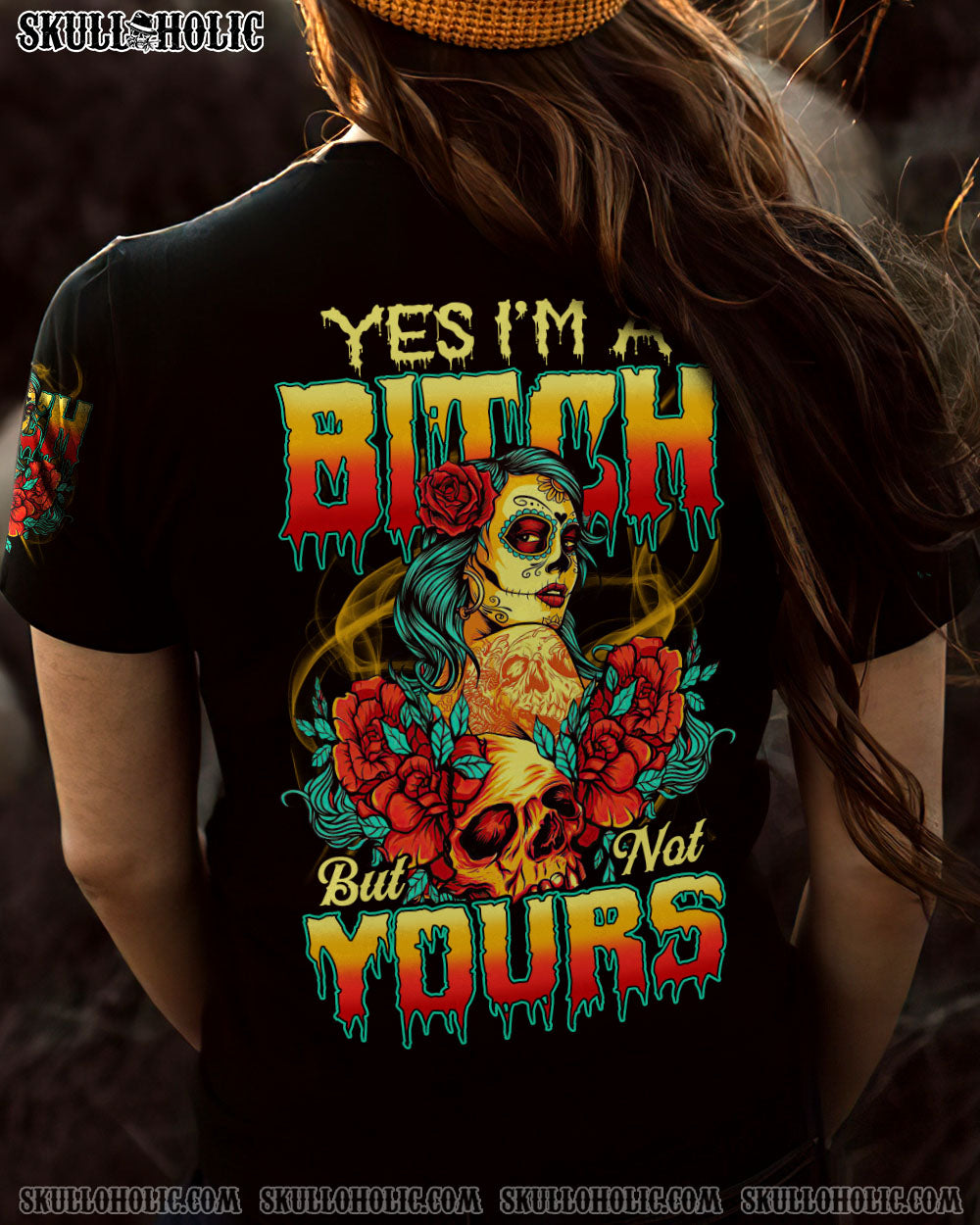 YES I’M A B SUGAR SKULL GIRL ALL OVER PRINT – TLTY1412223