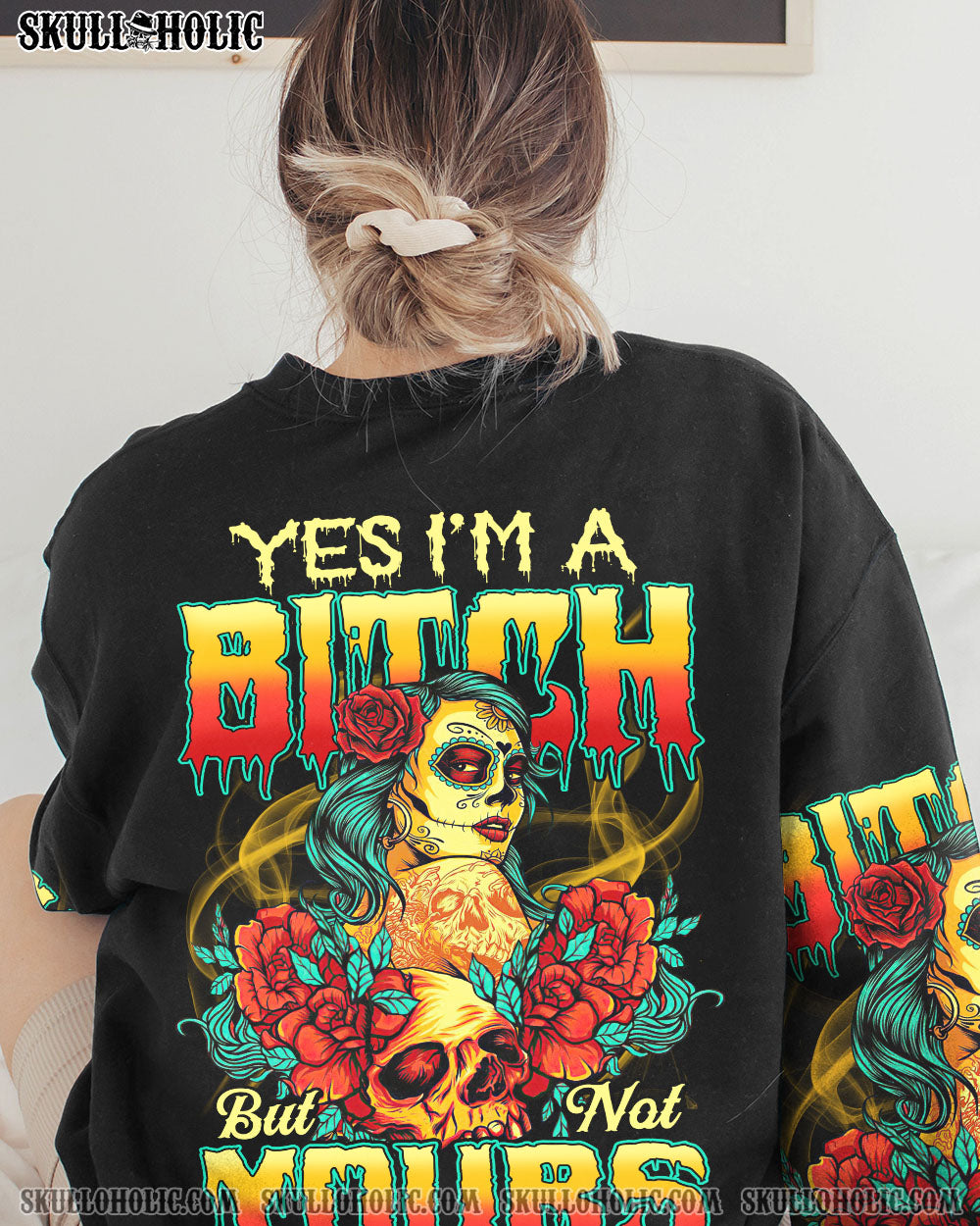 YES I’M A B SUGAR SKULL GIRL ALL OVER PRINT – TLTY1412223