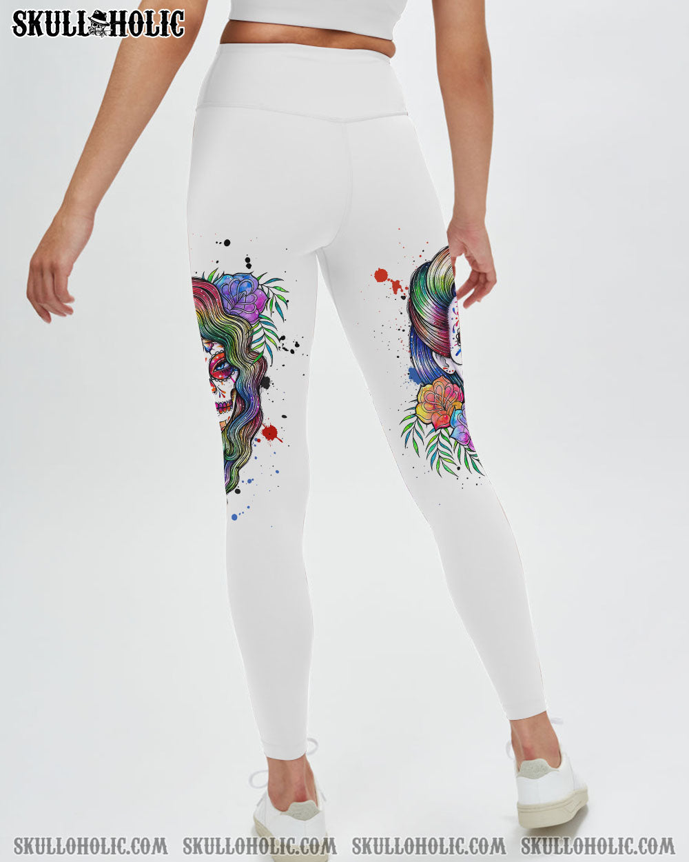 YES I’M A B WATERCOLOR SUGAR SKULL ALL OVER PRINT – TLNZ1412224