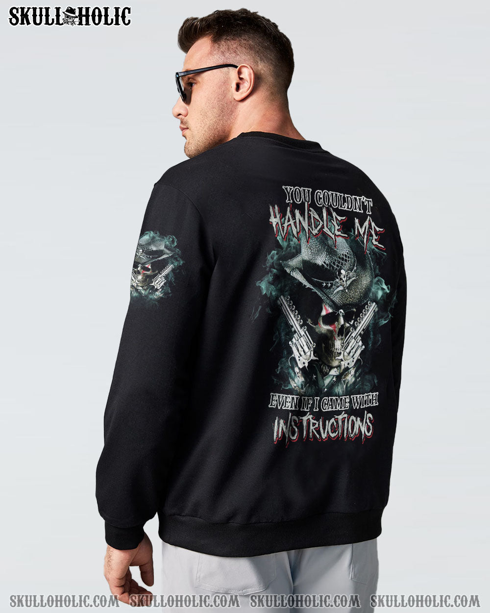 YOU COUDN’T HANDLE ME COWBOY SKULL ALL OVER PRINT – TLTM2212222