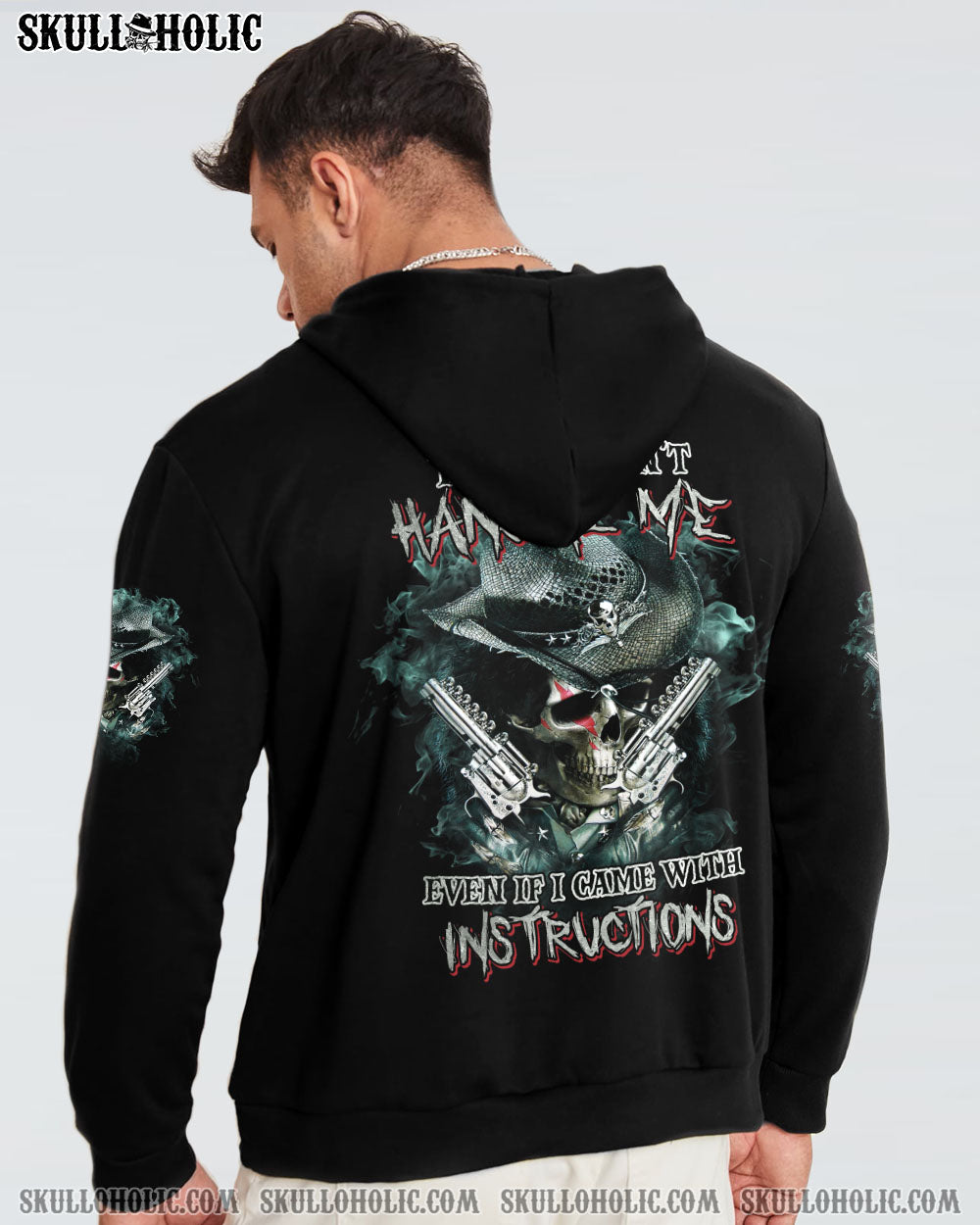 YOU COUDN’T HANDLE ME COWBOY SKULL ALL OVER PRINT – TLTM2212222