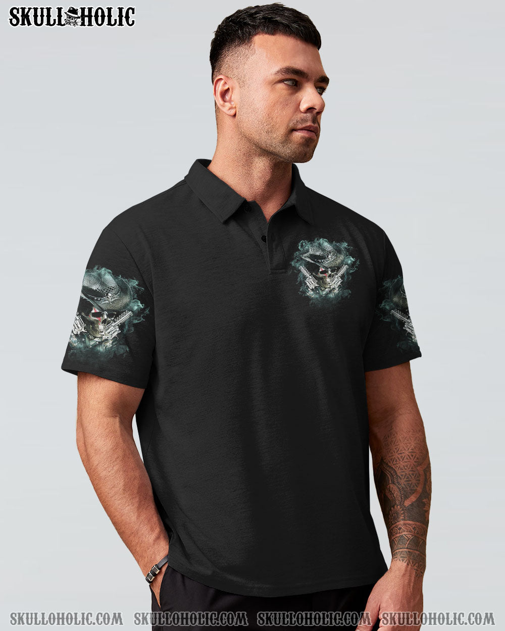 YOU COUDN’T HANDLE ME COWBOY SKULL ALL OVER PRINT – TLTM2212222