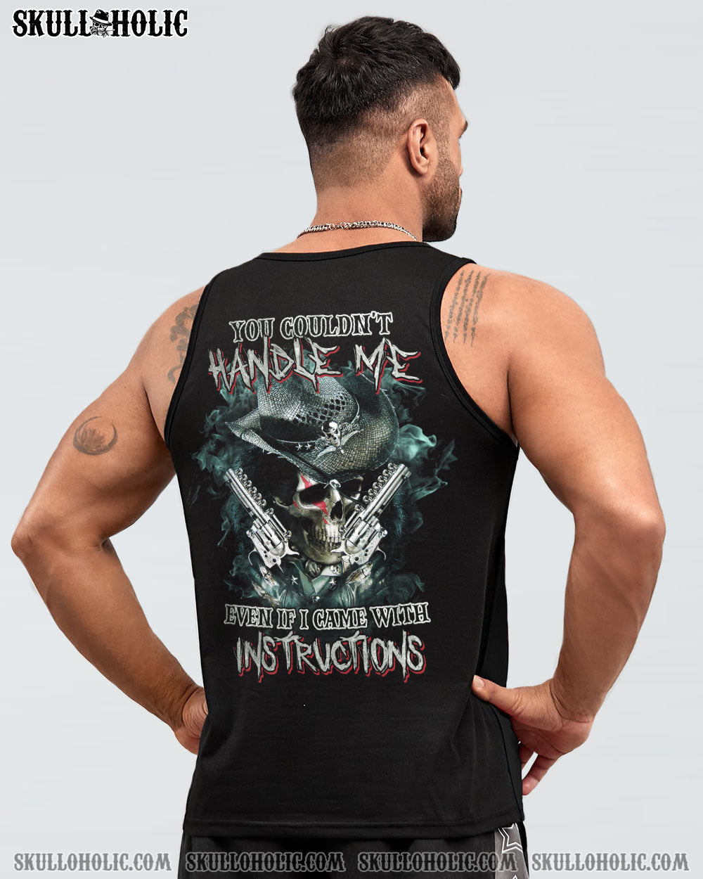 YOU COUDN’T HANDLE ME COWBOY SKULL ALL OVER PRINT – TLTM2212222