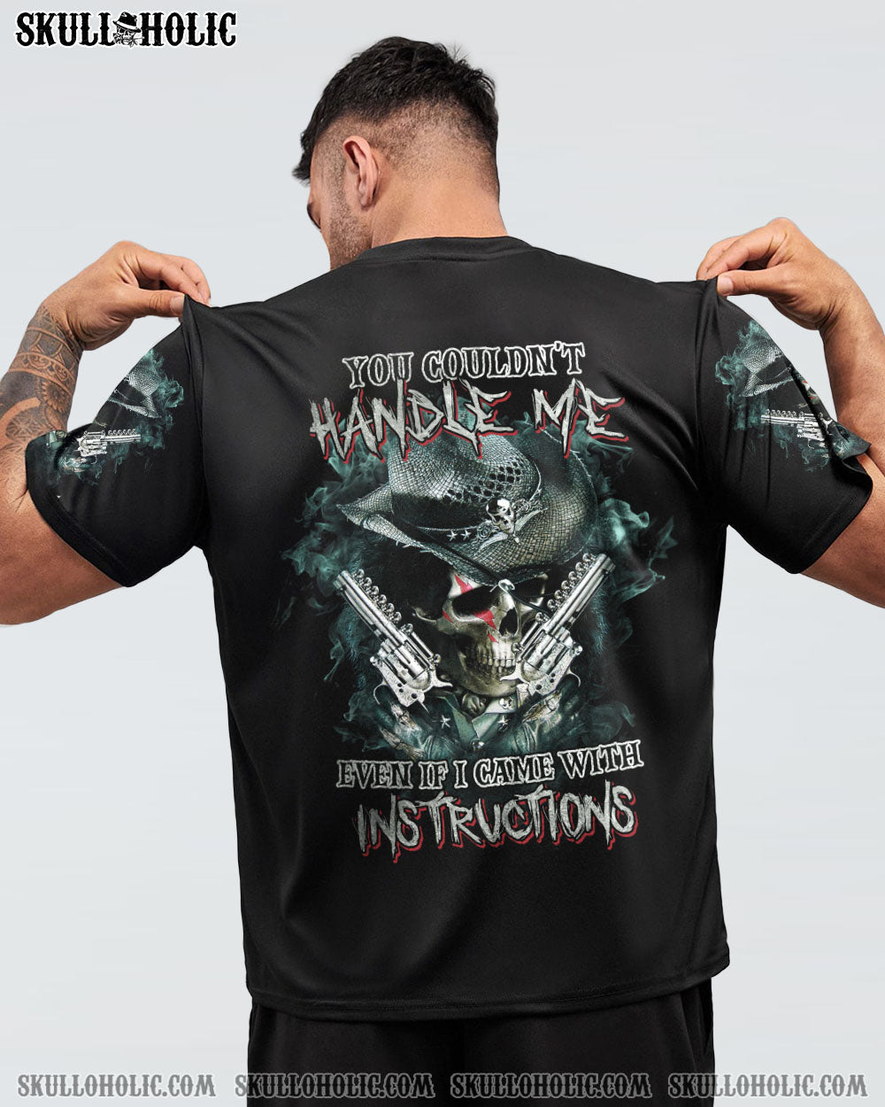 YOU COUDN’T HANDLE ME COWBOY SKULL ALL OVER PRINT – TLTM2212222