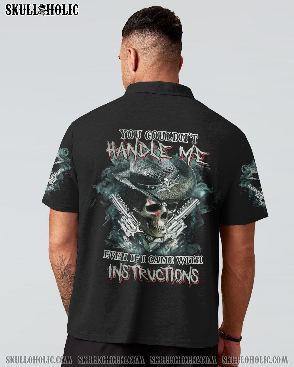 YOU COUDN’T HANDLE ME COWBOY SKULL ALL OVER PRINT – TLTM2212222