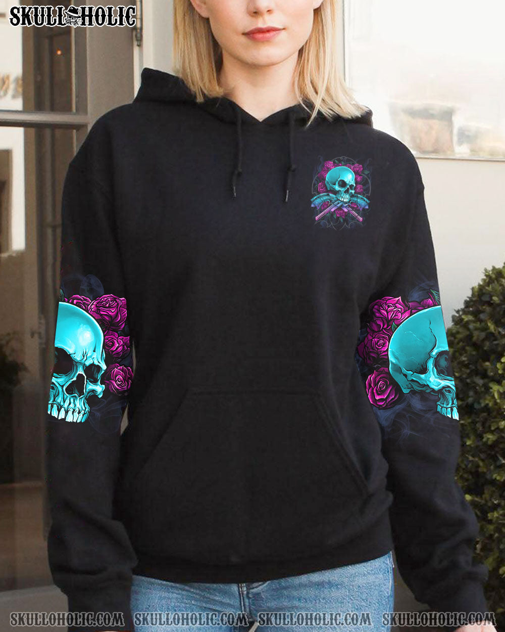 YOU COUDN’T HANDLE ME RETRO SKULL G ROSE ALL OVER PRINT – TLTR2012223