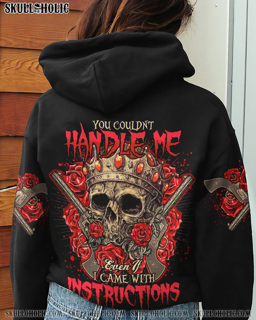 YOU COULDN’T HANDLE ME CROWN SKULL VINTAGE ALL OVER PRINT – TLNO2112222