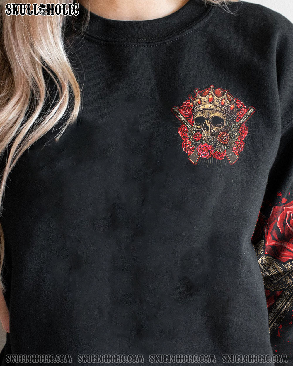 YOU COULDN’T HANDLE ME CROWN SKULL VINTAGE ALL OVER PRINT – TLNO2112222