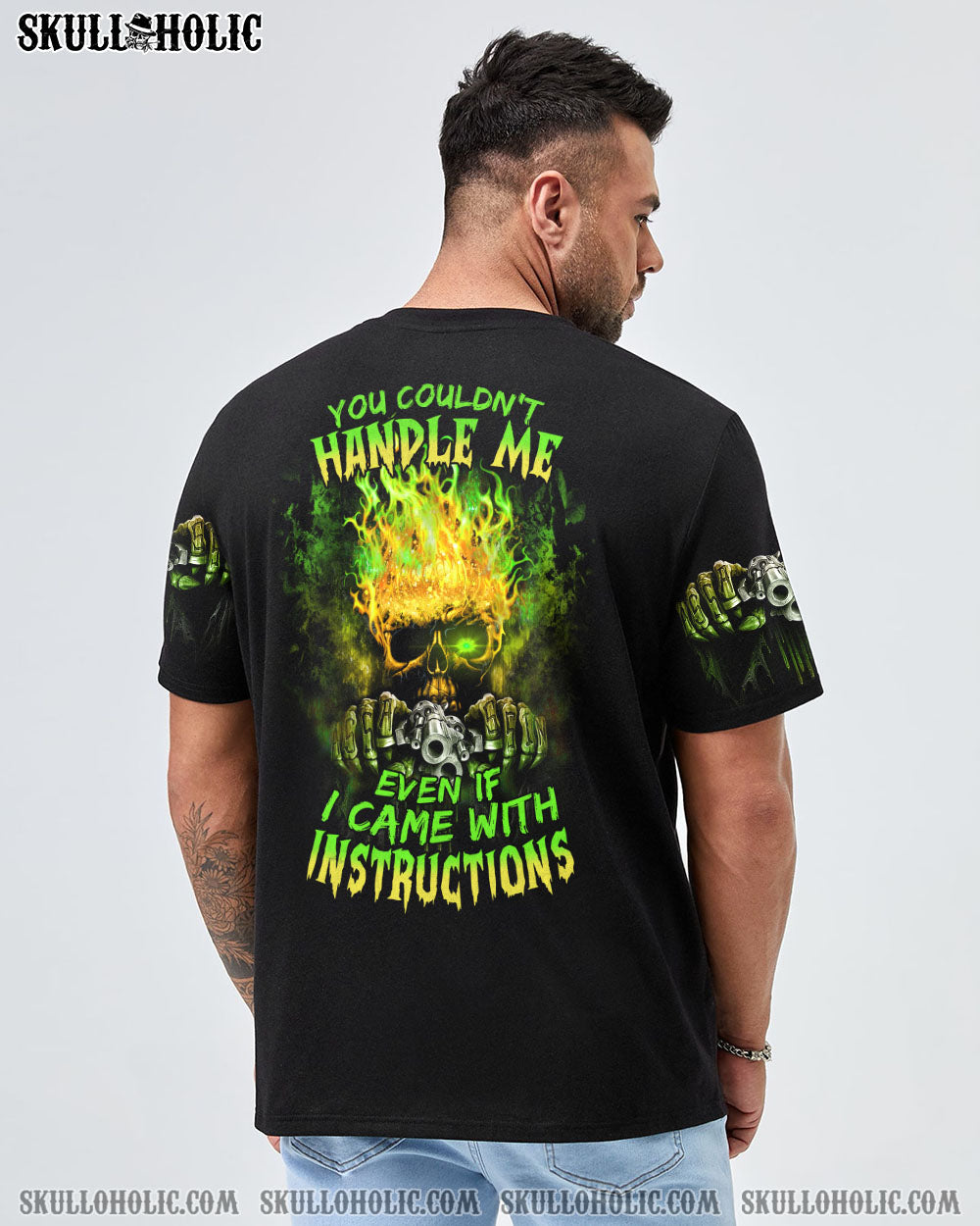 YOU COULDN’T HANDLE ME FIRE SKULL ALL OVER PRINT – TLTM2112222