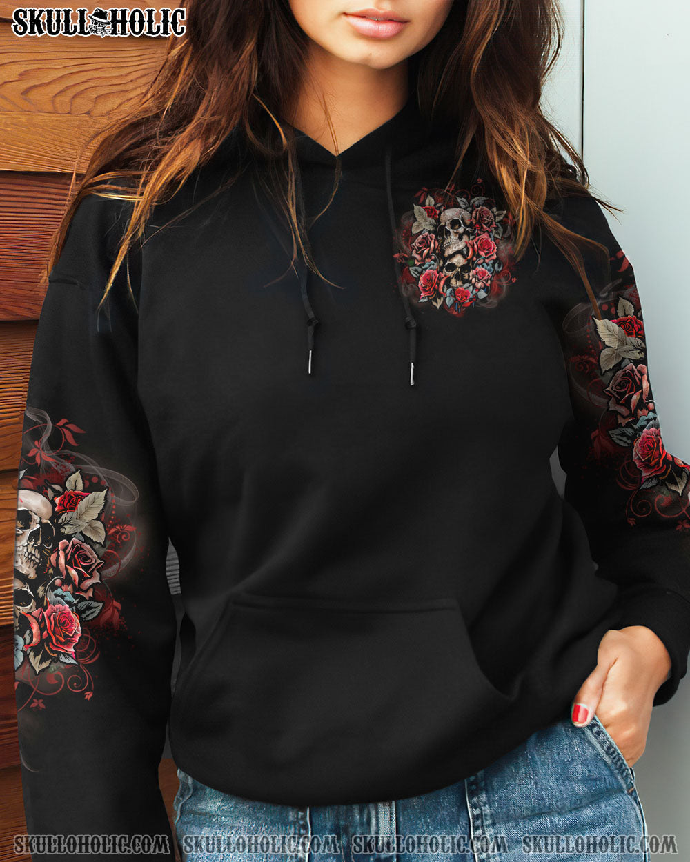 YOU COULDN’T HANDLE ME FLOWER SKULL ALL OVER PRINT – YHLN0202233