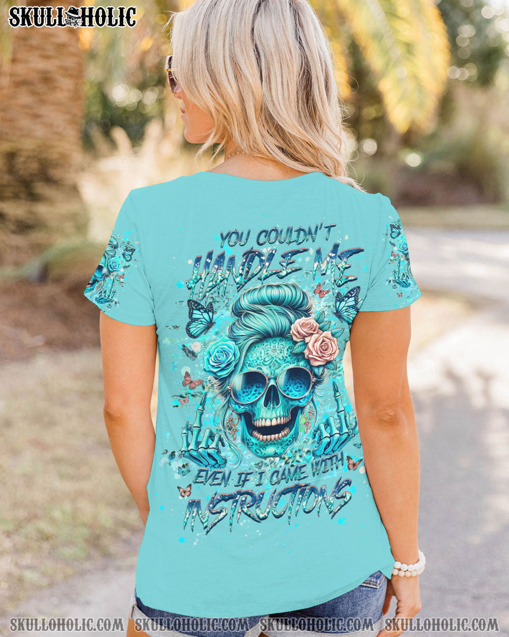 YOU COULDN’T HANDLE ME MESSY BUN ALL OVER PRINT – YHHG2706241
