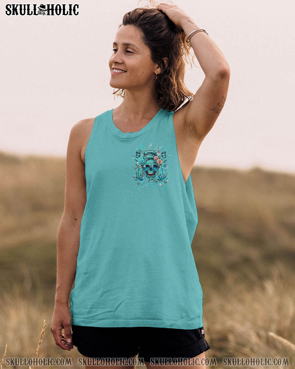 YOU COULDN’T HANDLE ME MESSY BUN ALL OVER PRINT – YHHG2706241