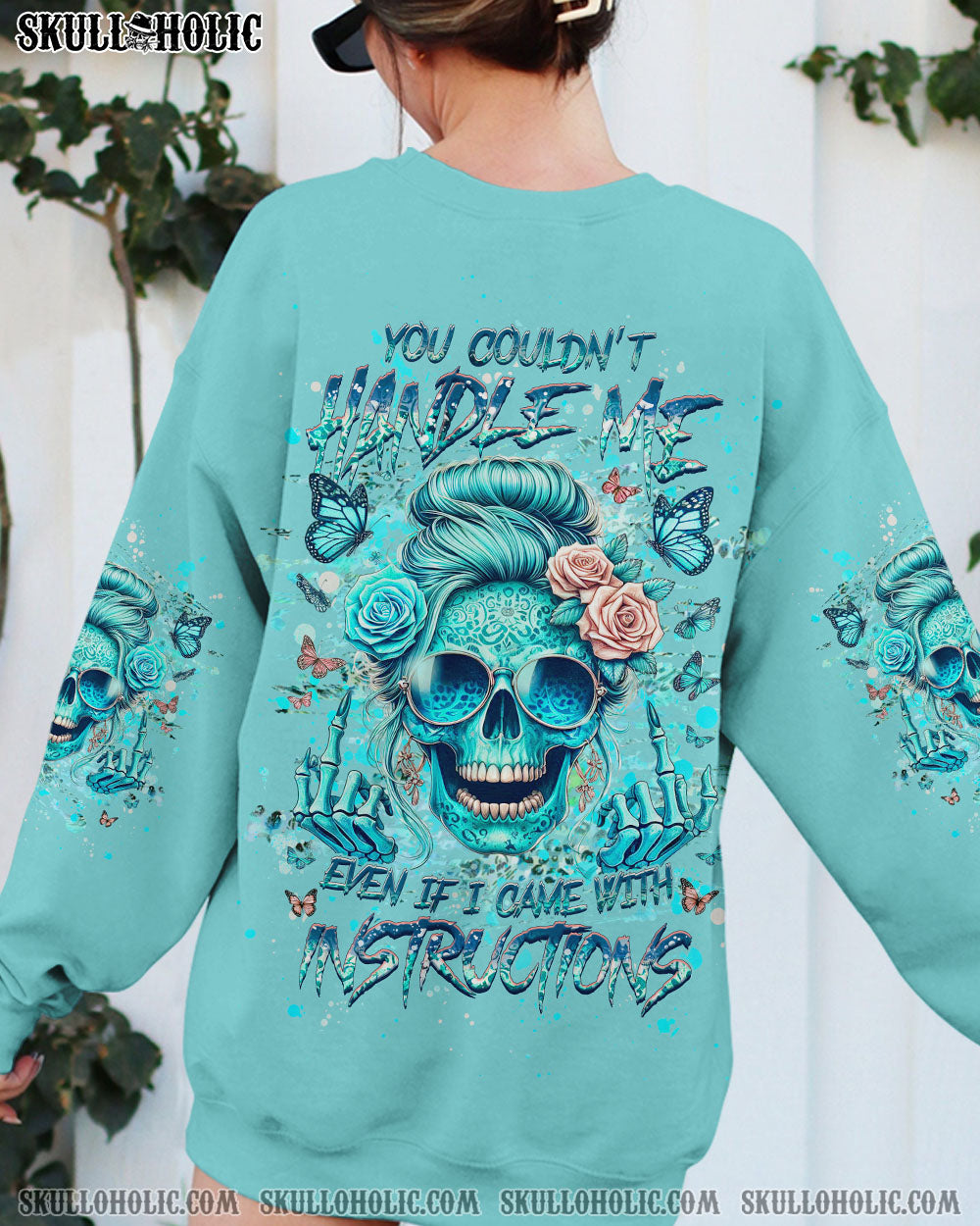 YOU COULDN’T HANDLE ME MESSY BUN ALL OVER PRINT – YHHG2706241