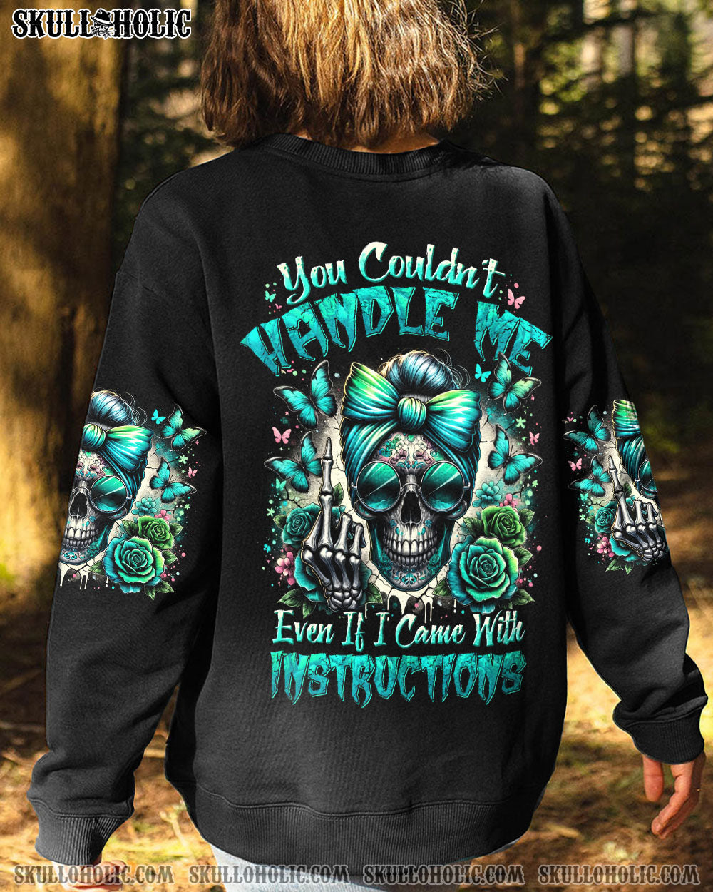 YOU COULDN’T HANDLE ME MESSY BUN TIE DYE ALL OVER PRINT – TYHI2506243