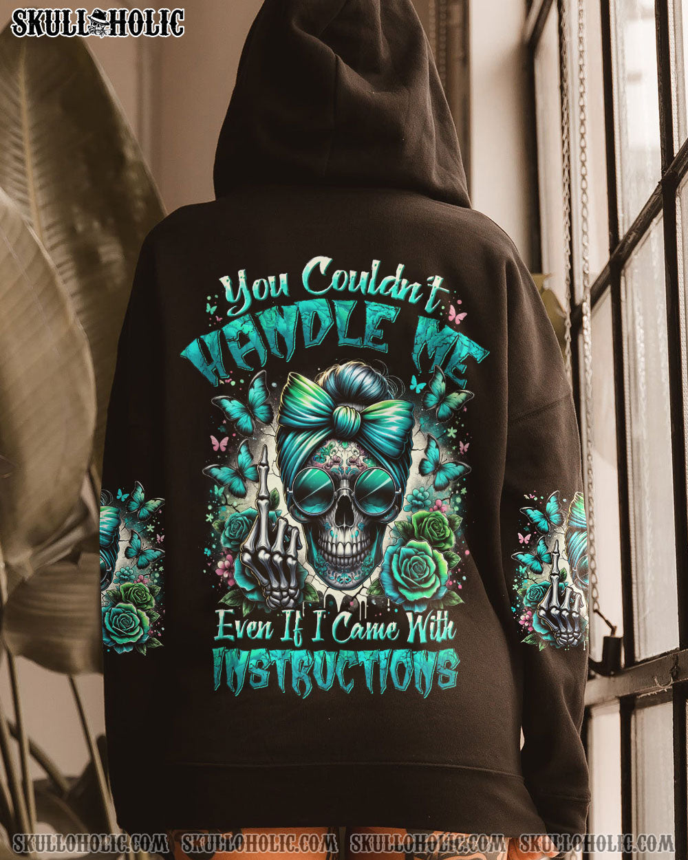 YOU COULDN’T HANDLE ME MESSY BUN TIE DYE ALL OVER PRINT – TYHI2506243